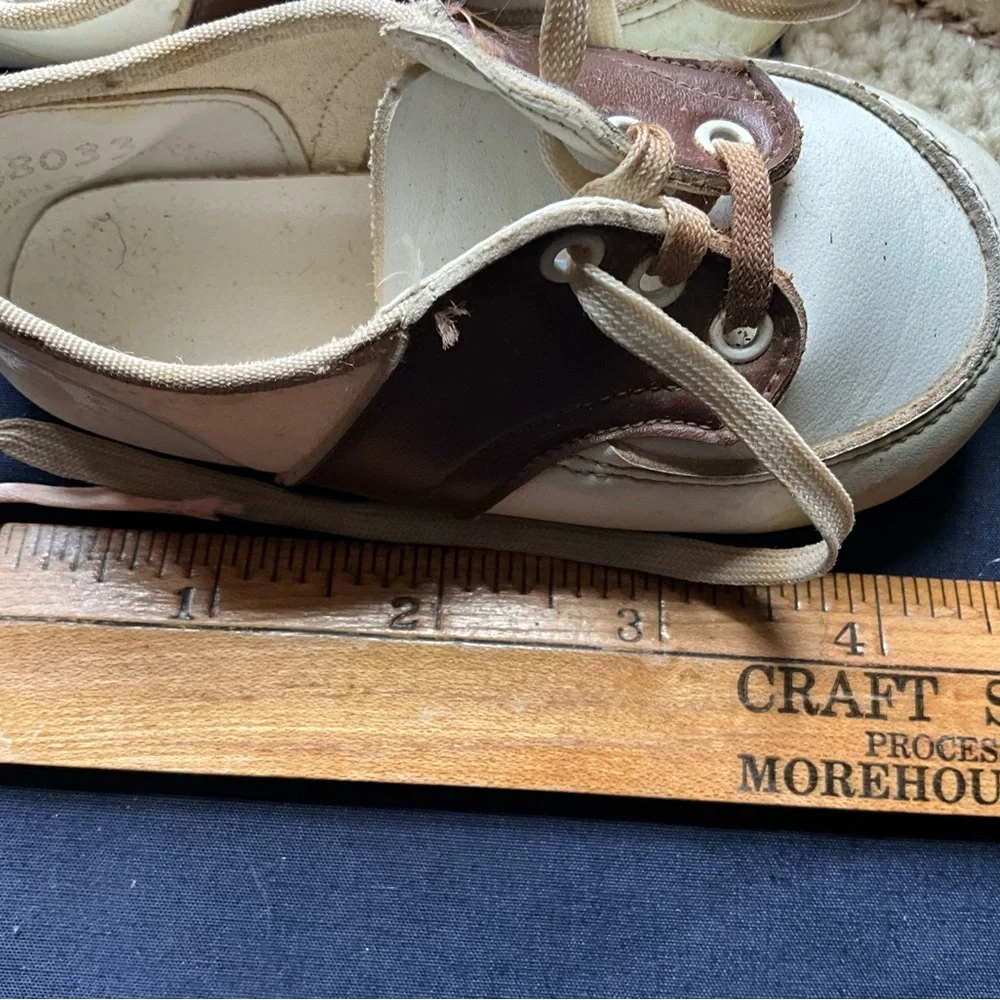 Vintage Lot of 4 Pairs Infant Shoes Leather Crochet